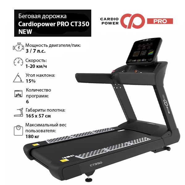 Беговая дорожка CardioPower PRO CT350