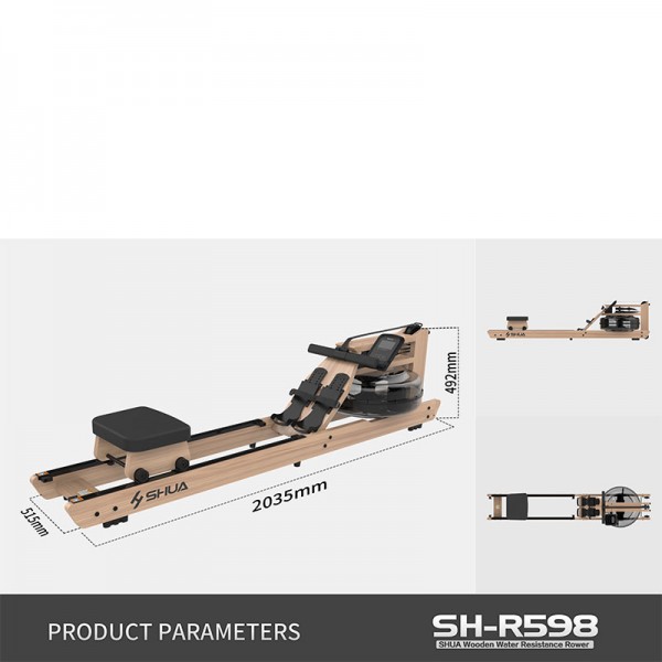 Гребной тренажер водный SHUA SH-R598
