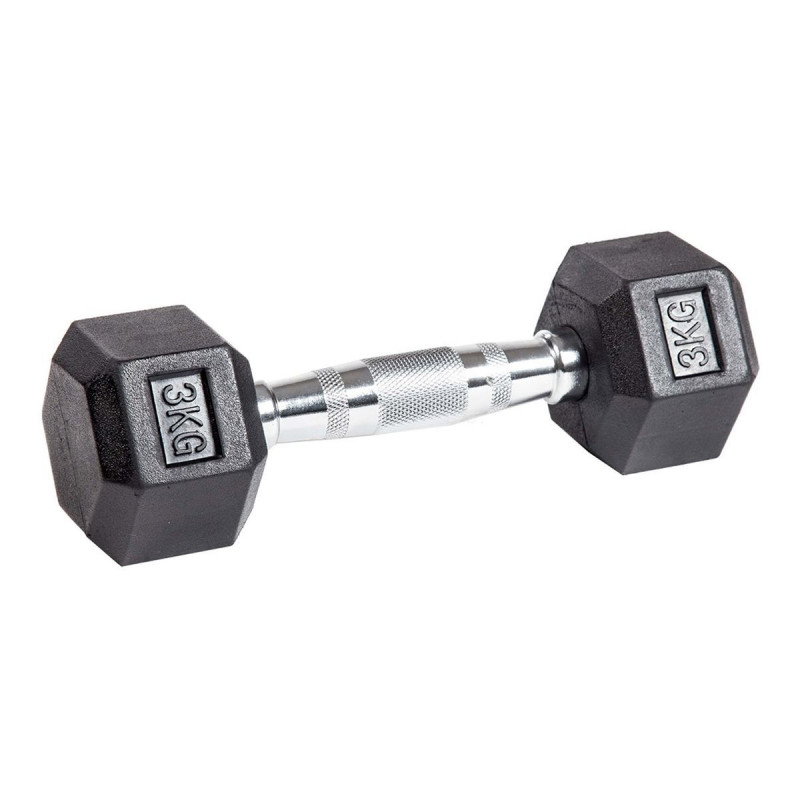 Гантель гексагональная обрезиненная PROFI-FIT