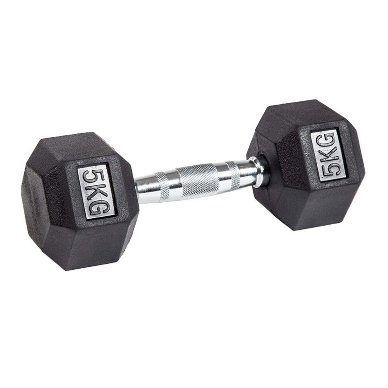 Гантель гексагональная обрезиненная PROFI-FIT