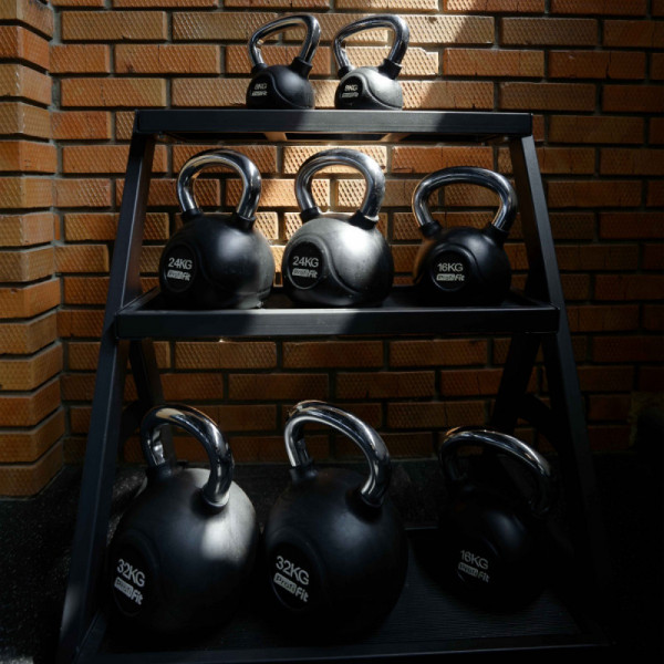 Гиря обрезиненная с хромированной ручкой PROFI-FIT