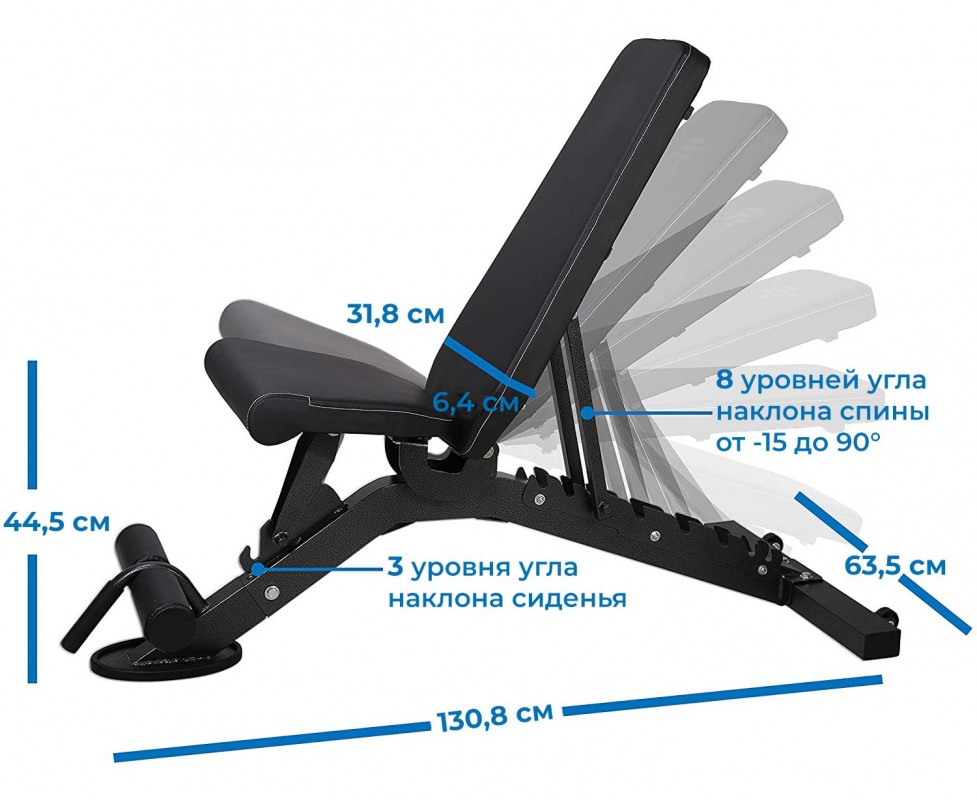 Скамья силовая универсальная DFC D399