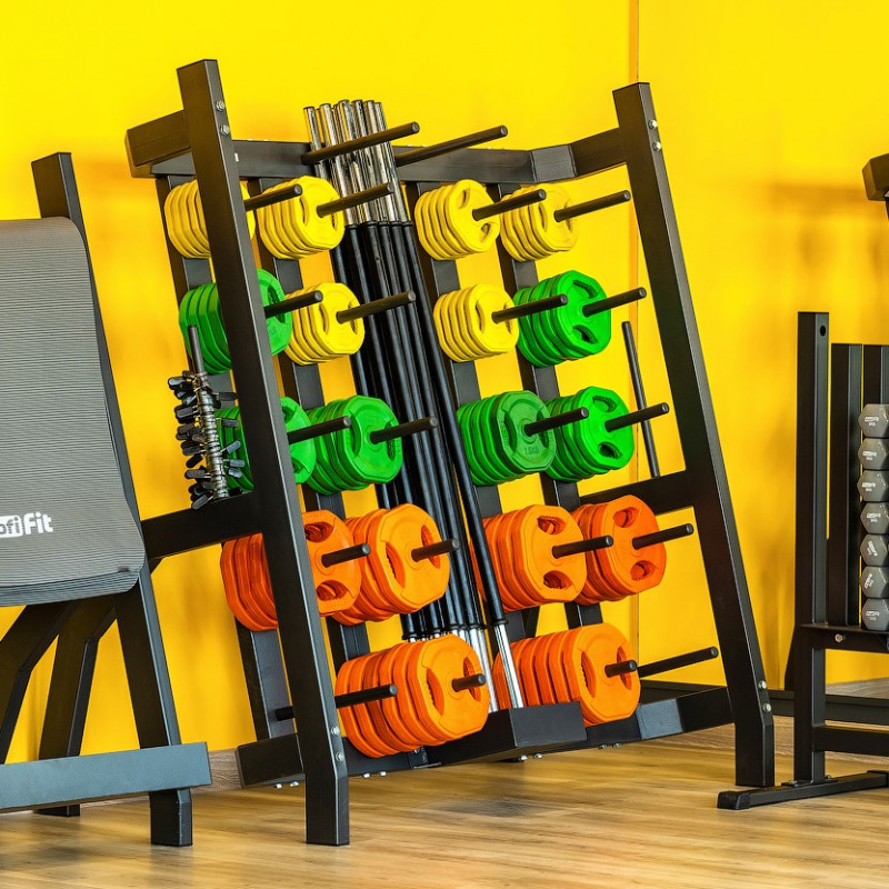 Штанга для аэробики и комплект дисков (1,25-2,5-5 кг) PROFI-FIT