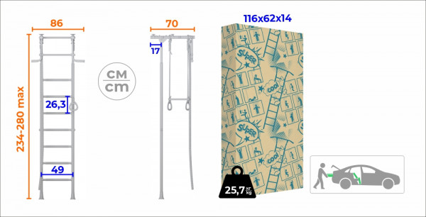 Шведская стенка ROMANA R2