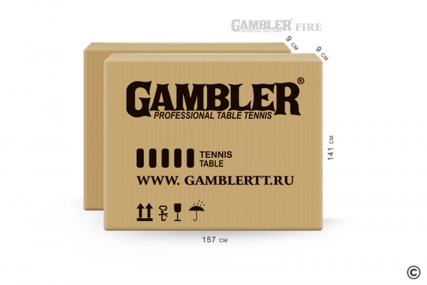 Стол теннисный GAMBLER FIRE