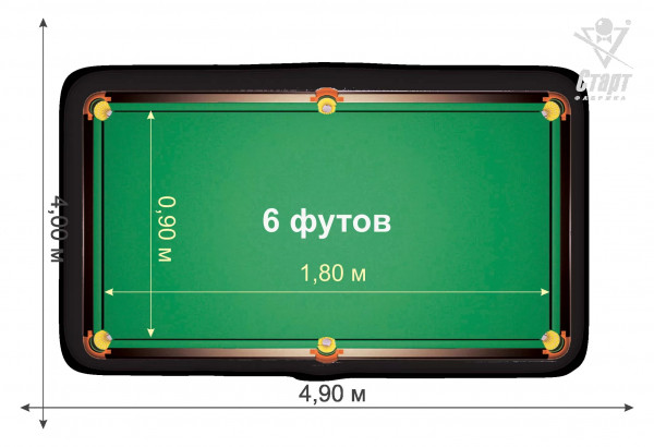 Стол бильярдный Кадет