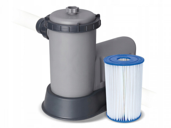 Каркасный бассейн Bestway Power Steel 549х274х122см, 13430л, фил.-насос 5678л/ч, лестница, тент, попл.-доз.