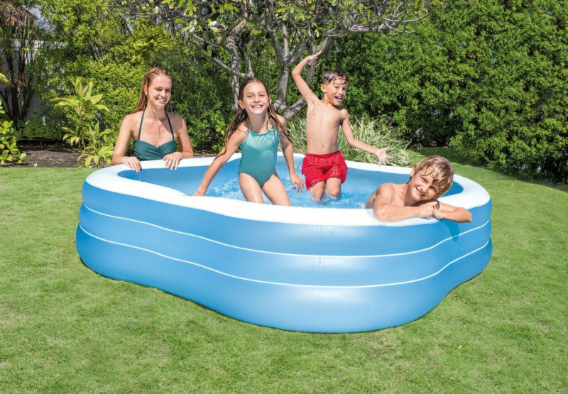 Детский надувной бассейн Intex 229х229х56см "Волны" 1350л, от 6 лет