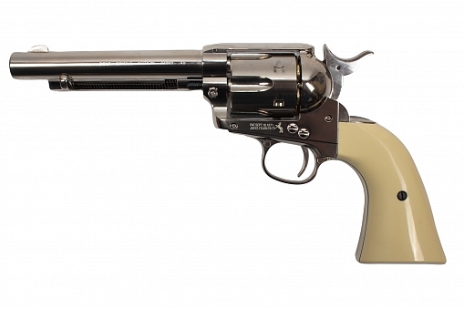 Пневматический револьвер Umarex Colt Single Action Army 45 nickel finish 4,5 мм