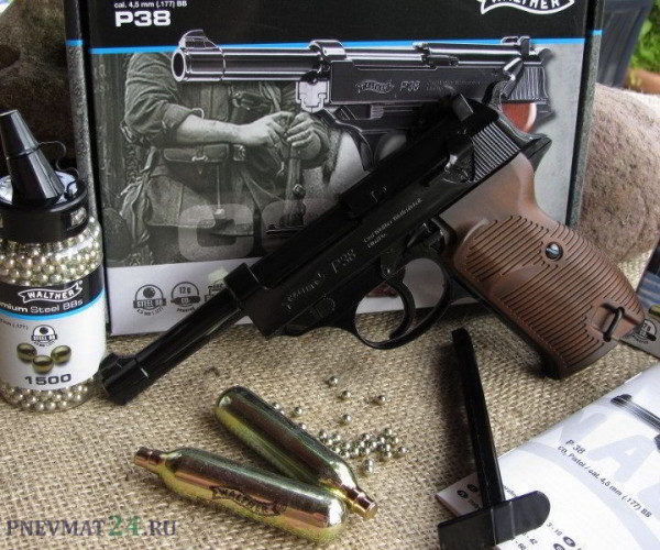 Пневматический пистолет вальтер Umarex Walther P38 4,5 мм
