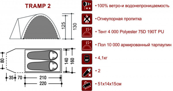 Палатка TRAMP 2