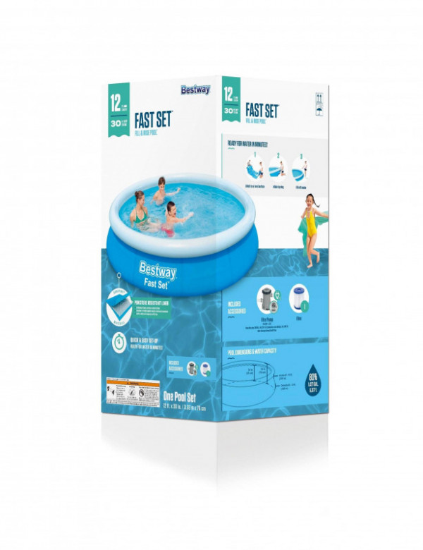Бассейн Bestway Fast Set 366х76см, 5377л (57273 BW)