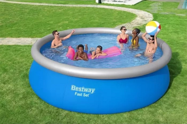 Бассейн Bestway Fast Set 457х122см, 13807л, фил.-насос 3028л/ч, лестница (57289 BW)
