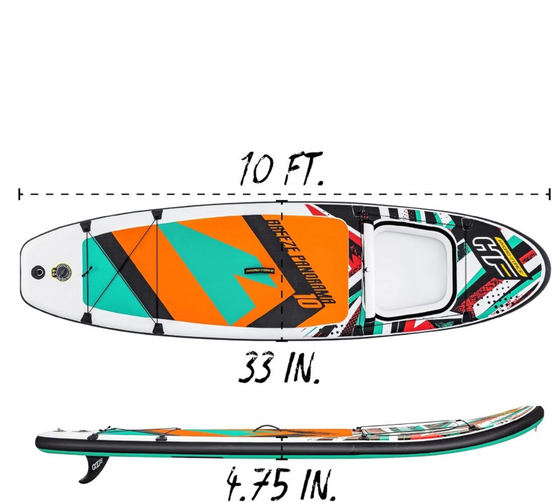 SUP-доска "Breeze Panorama" 305x84x12см, насос, весло, лиш, ремнабор, сумка, до 110кг