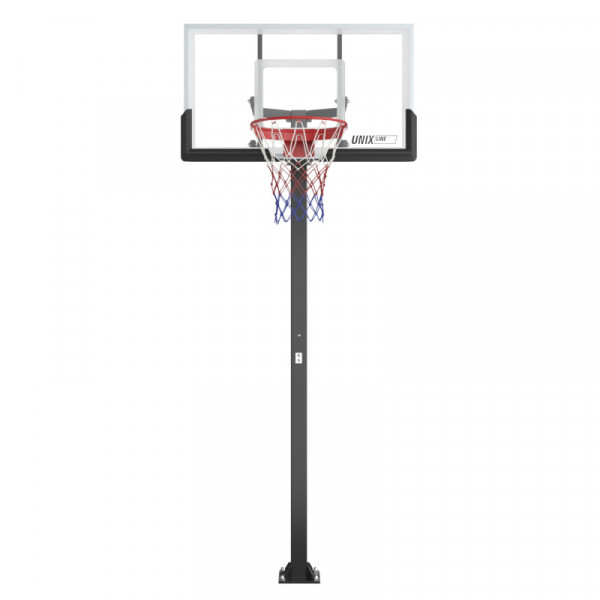 Баскетбольная стойка стационарная UNIX Line B-Stand-PC 54"x32" R45 H230-305 см