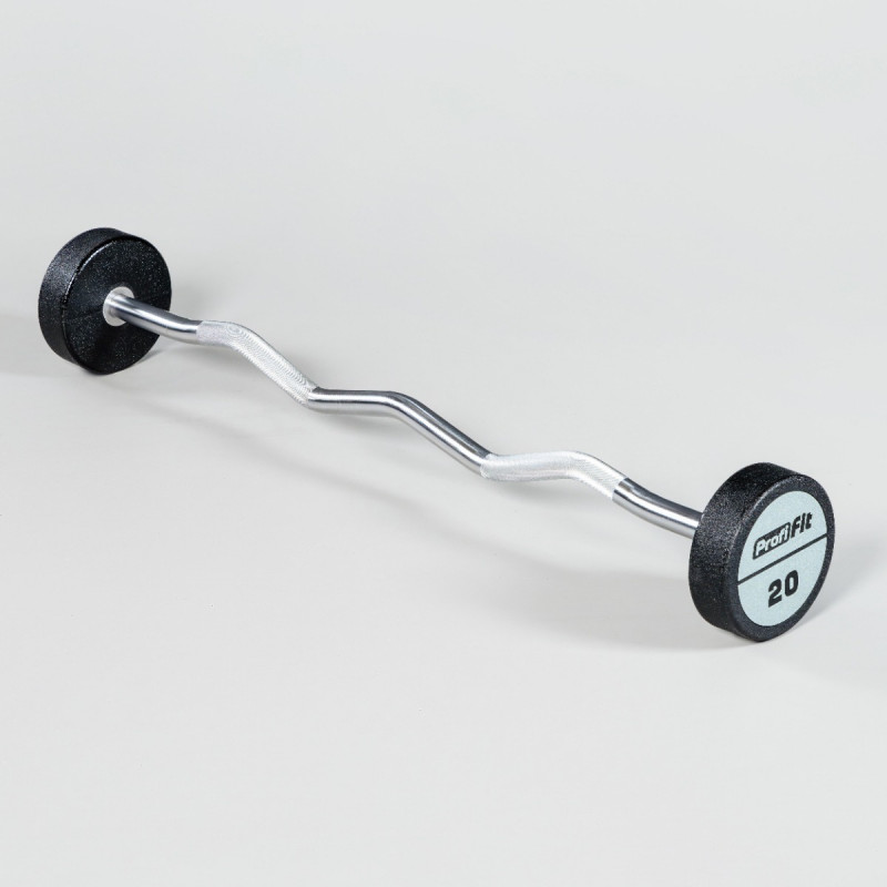 Набор изогнутых полиуретановых штанг (шаг 5 кг, 5 шт) 10-30 кг PROFI-FIT
