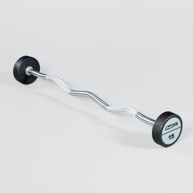 Набор изогнутых полиуретановых штанг (шаг 5 кг, 5 шт) 10-30 кг PROFI-FIT