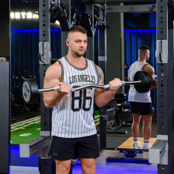 Набор изогнутых полиуретановых штанг (шаг 5 кг, 5 шт) 10-30 кг PROFI-FIT