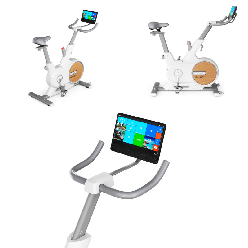 Велотренажер UNIX Fit MV-500T (15,6 TFT') Wood