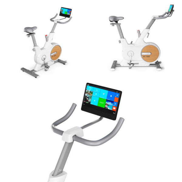 Велотренажер UNIX Fit MV-500T (15,6 TFT') Wood