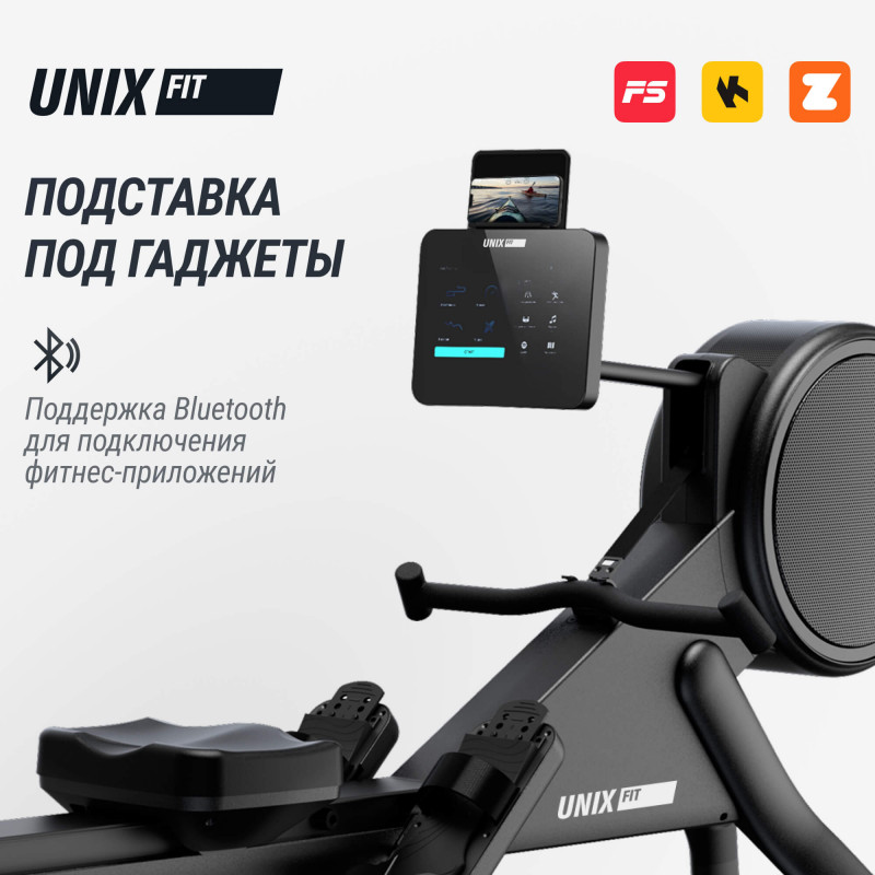 Гребной тренажер UNIX Fit Air Magnetic Rower-1100 PRO (10.1 TFT)